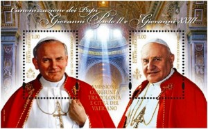 Canonizzazione_papi_francobolli