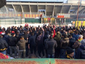 TIFOSI PROTESTA Benevento-Prato