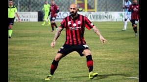 Fabio Mazzeo con la maglia del Foggia