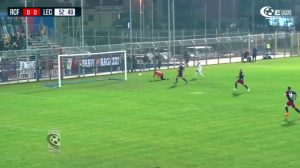 gol fallito da Di Piazza a Fondi - highlights Racing Fondi-Lecce 0-0