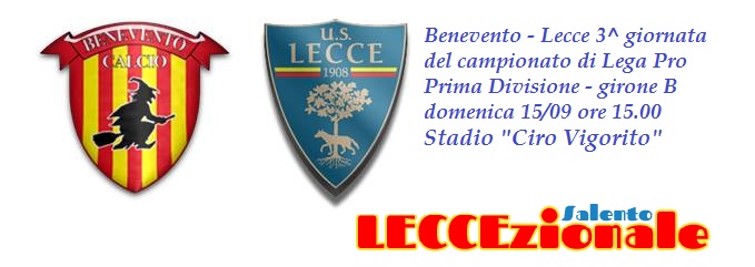 Benevento – Lecce: probabili formazioni