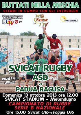 Svicat Rugby-Padua Ragusa: alle 12 si parte
