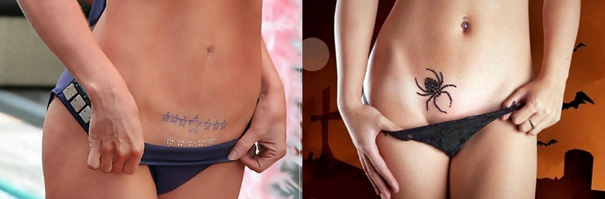 Il vajazzling per decorare le parti intime