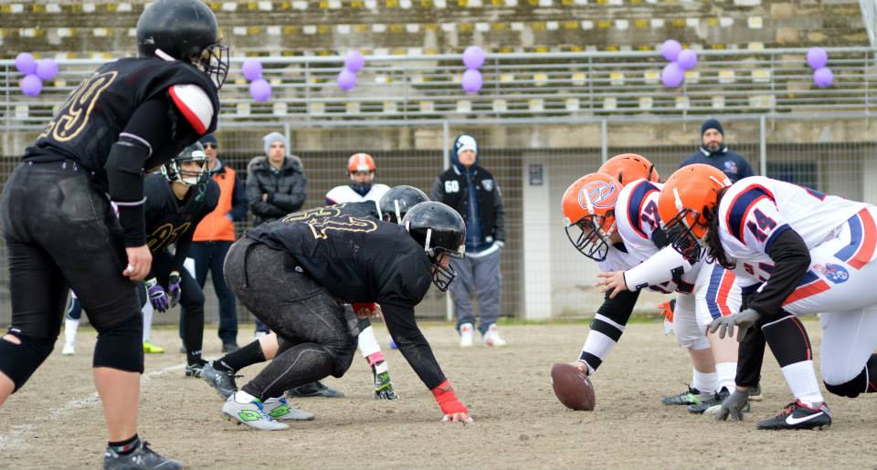 Football americano femminile, spettacolo VIBRIE