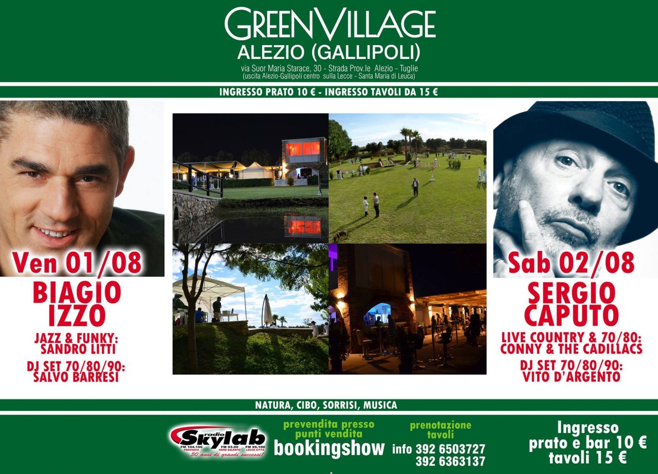 “Green Village” di Alezio, cabaret e musica aprono il primo weekend del mese