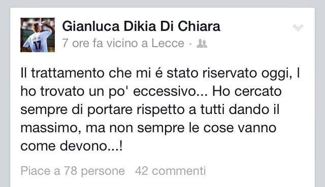 Di Chiara: “Il trattamento che mi è stato riservato l’ho trovato un po’ eccessivo”