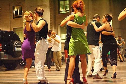 Flash mob a passo di tango