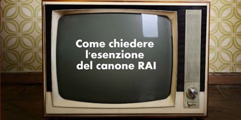 Come chiedere l’esenzione del canone Rai