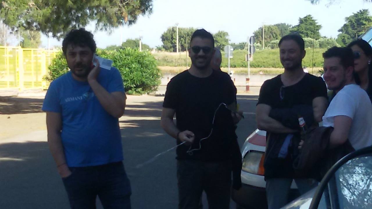 LA FOTO – Amedeo Grieco al Via del Mare per tifare Foggia
