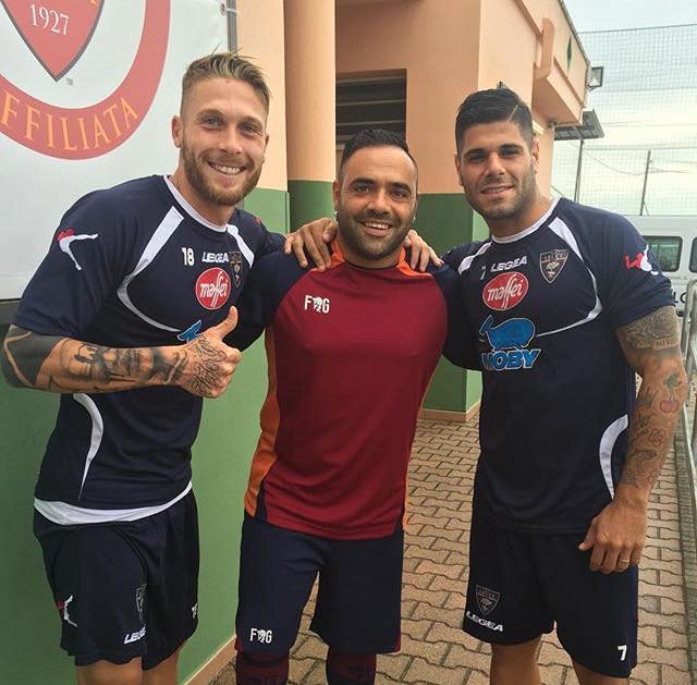 LA FOTO – Caturano e Torromino ospiti di Miccoli