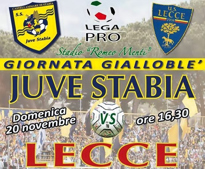 Juve Stabia, contro il Lecce ecco la “Giornata gialloblè”