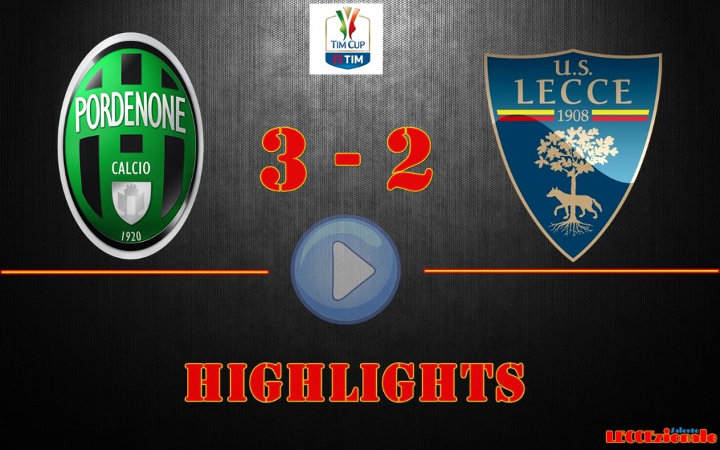 Pordenone-Lecce 2-3, gli highlights