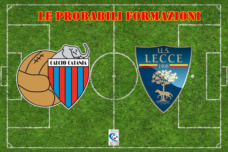 Catania-Lecce, le probabili formazioni
