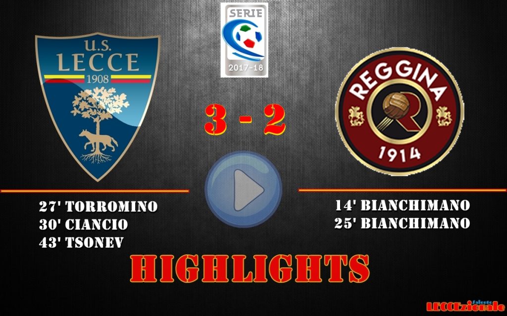 Lecce-Reggina 3-2, gli highlights