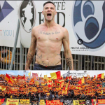 Matteo Di Piazza urlo con Curva Nord