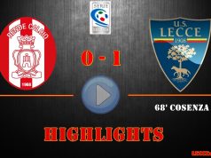 Rende-Lecce 0-1, gli highlights