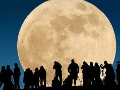 La notte della Super Luna rossa e blu