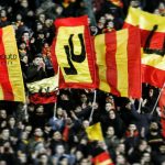 Bandiere Ultrà Lecce in Curva Nord
