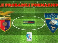 Casertana-Lecce, le probabili formazioni