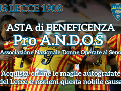 All’asta le maglie del Lecce per l’ANDOS