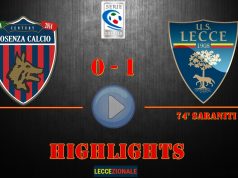 Cosenza-Lecce 0-1, gli highlights