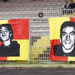 bandiere in curva nord