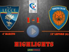 Lecce-Siracusa 1-1, gli highlights