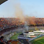 Lecce-Paganese – Curva Nord con fumogeni (2)