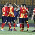 esultanza squadra Lecce-Salernitana 2-2