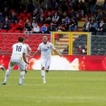Mancosu esulta a Foggia