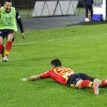 Filippo Falco festeggia gol vs Cremonese