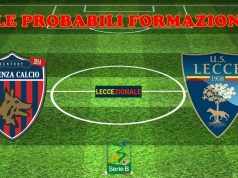 Cosenza-Lecce, le probabili formazioni