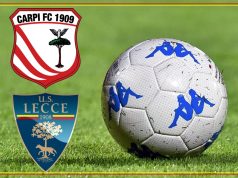 Carpi e Lecce, i due schieramenti in campo