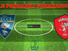 Lecce-Perugia, le probabili formazioni
