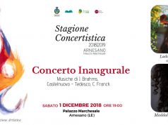 “Sfere Sonore”, stasera concerto inaugurale della stagione concertistica
