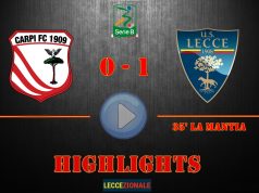 HIGHLIGHTS/ Carpi-Lecce 0-1