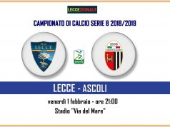 Il tabellino di Lecce-Ascoli