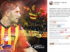 Il saluto di Pettinari al Lecce e ai suoi tifosi