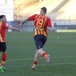 esultanza La Mantia e Arrigoni vs Livorno