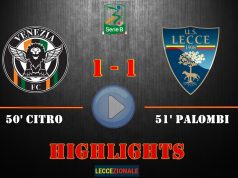 HIGHLIGHTS/ Venezia-Lecce 1-1