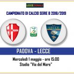 PADOVA-LECCE TRASFERTA