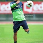 Filippo Falco in allenamento a S. Cristina