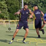 Riccardi in allenamento