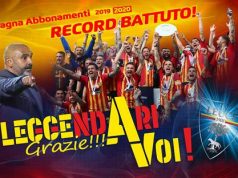 Abbonati Lecce, superata la soglia delle 16.000 tessere