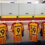 maglie Lecce nello spogliatoio