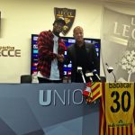 Sticchi Damiani e Babacar stretta di mano