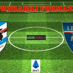 Probabili formazioni Sampdoria-Lecce
