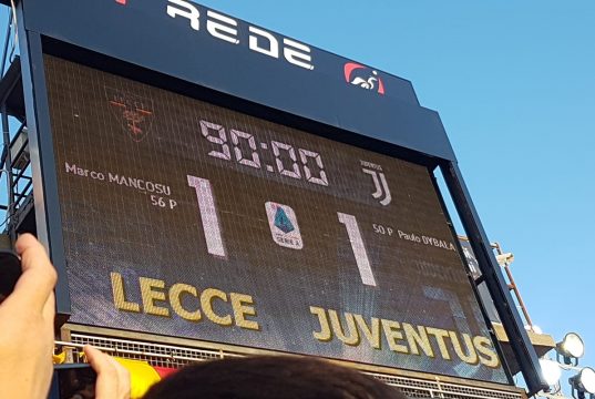 Lecce, anche con la Juve si gioca in notturna