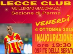 Nuovo Lecce Club a Parma intitolato a Giacomazzi