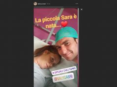 Benventuta, Sara! Fiocco rosa in casa Lucioni